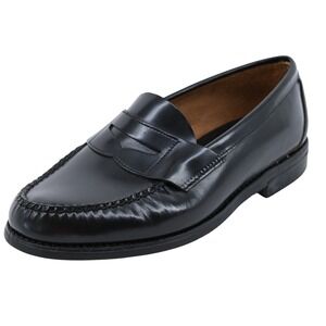 Sebago Hitchcock Mens 9.5 E Wide Black Leather Penny Loafers Vintage